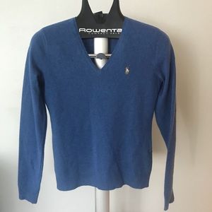Polo Ralph Lauren Classic Blue Wool Sweater